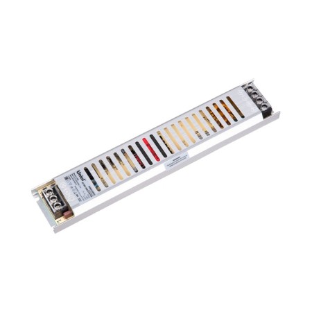 Uniel power supply, 200 watts, IP20, 24 V, 50-60 Hz, 8.3A, 2 outputs, metallic color