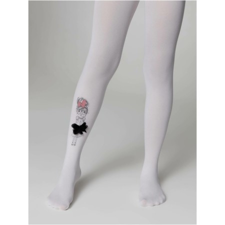 Pantyhose children from microfiber CONTE Elegant Pretty, height 128-134 cm, Bianco color-1
