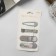 Invisibility for hair "Atlas" (set 9 pcs) 5 cm, silver