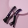 Set of hair clamps, 12 cm, 2 pcs, color mix/black
