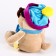 Soft toy "Bonya", in a hat and scarf