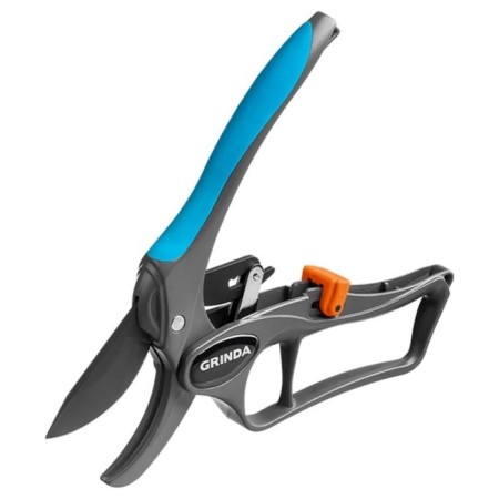 Contact secaterator, 8 "(20 cm), ratchet mechanism, with aluminum handles, Grinda-1