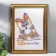 Photo frame plastic 21x30 cm gold (796)