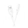 Cable Borofone BX70, MicroUSB - USB, 2.4 A, 1 m, white