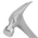 Denzel 10422 gvo hammer, all-metal, two-component handle, 350 g