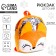 Baby backpack for a girl with sequins "Fox", 26x24 cm, for the New Year