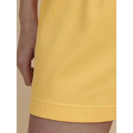 Women's shorts, size m, yellow color-3