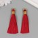 Decor for creativity Textile "Brushing. Olivia" Bordeaux set 2 pcs 8x1.2 cm