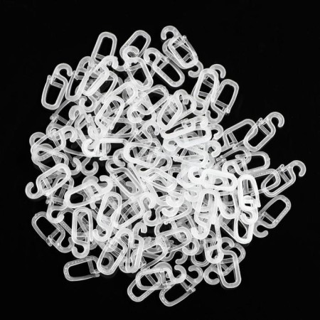 Hook for the curtains "string", 30x13x3 mm, d = 4 mm, plastic-2