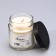 Aromatic candle made of soy wax in a bank, 150 g, coconut and chocolate
