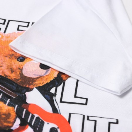 T -shirt for a boy, white color, height 110 cm-2