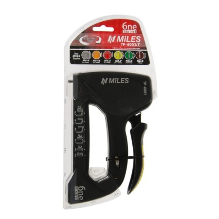 Furniture stapler Miles, 6-14 mm, type 13, 36, 41, 48, 53, 140, plastic case, 6 V 1-1
