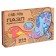 Puzzle wooden figured "Paints of the world"