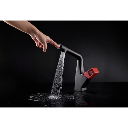 LEMARK SOL LM6008BR shell mixer, single -legged, pour length - 135 mm, black-2