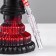 Hookah "Taishet", small, mine crystal, 27 cm, d bowl-5 cm, red