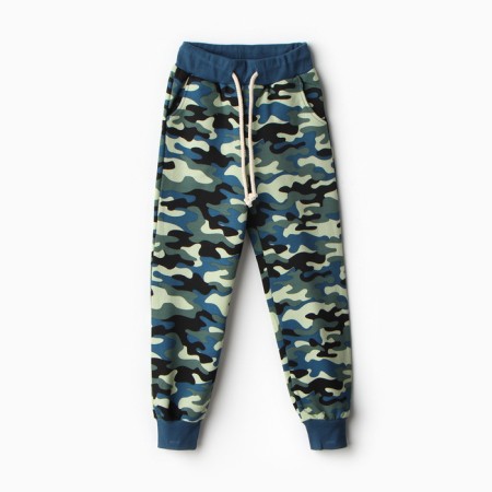 Pants for a boy, indigo color, height 98 cm