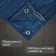 Protective tent, 8 × 6 m, density 60 g/m², rifle steps 1 m, tarpaulin, UV, blue