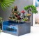 The desktop fountain from the network, backlight + Aquarium "Pagoda at the top" 32x21x30 cm