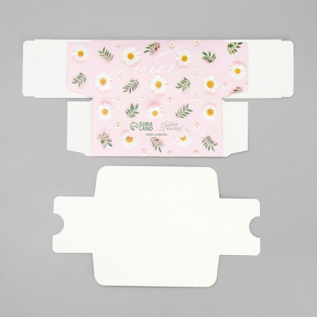 Box for Makarun, confectionery packaging "Chamomile", 12 x5.5 x 5.5 cm-7