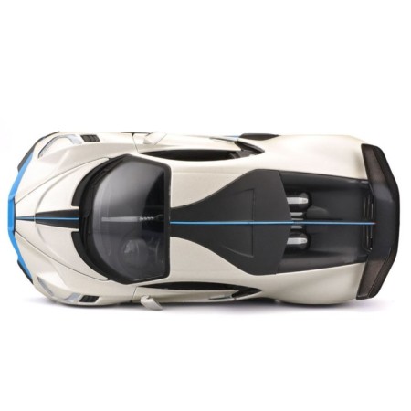 MASTO DIE-CAST BUGATTI Divo machine, opening doors, 1:24, white color with design-4