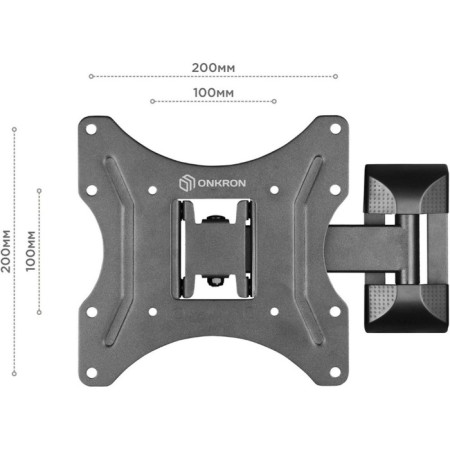 Broat Black 26 "-65" Max.35kg, wall turn and slope-2