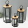 Climber Metal, wood, lantern "Six faces" set 3 pcs 22.5x19.5x43.5; 18.5x16x31 cm