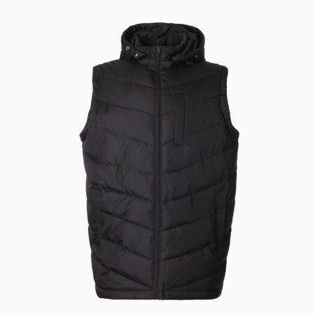 Warm vest of men's, black color, size 58