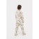 Pajama nursery (shirt, trousers) kaftan "dinosaurs", p. 110-116, white
