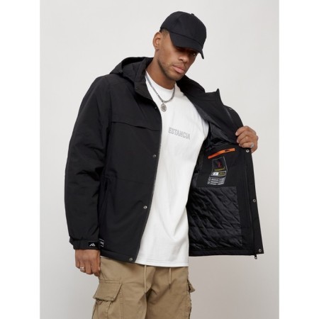 Male spring jacket, size 56, black color-13