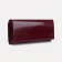 Women's wallet on the button, burgundy color