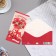 Money envelope "Happy Anniversary!" poppy, sweets, red tone, 16.8x8.3 cm