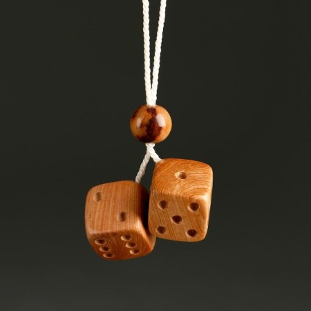 Suspension in the car "Cubes", 2.5-3cm, juniper-1