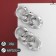 Earrings Metal "Chain" flat links, color silver