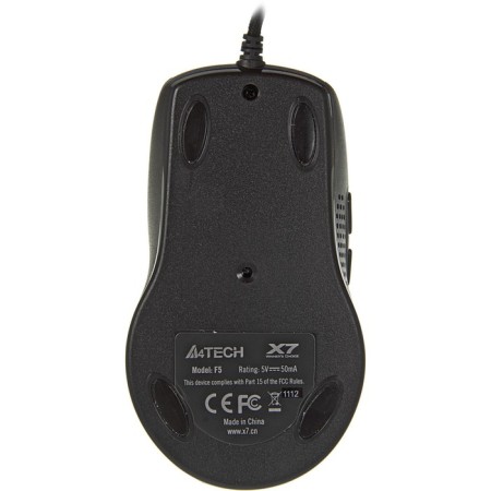 Mouse A4Tech V-Track F5 Black/Optical drawing (3000dpi) USB (6but)-2