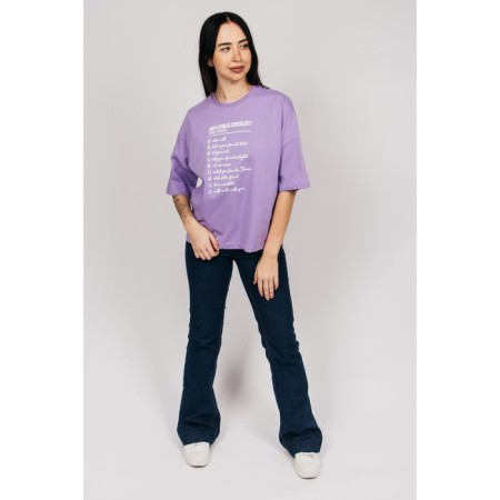Female T -shirt, size 52, lilac color