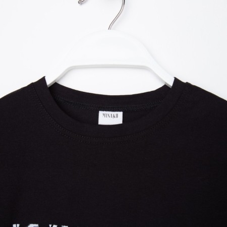 T -shirt Children's minku "Birch", Black color, height 116-9