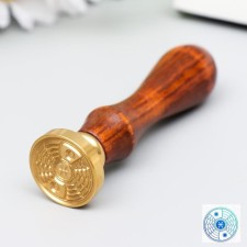 Printing for wax with a wooden handle 