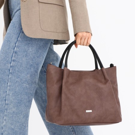 Bag Female, average size, brown color-6