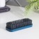 The brush is a universal share, with an additional brush brush, 14 × 5.5 × 3.5 cm, bristles 2 cm