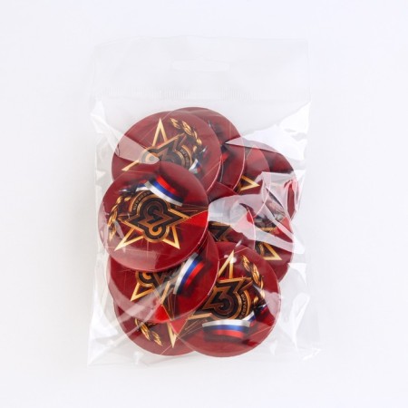 Setting icon "February 23", red, d = 5.6 cm-4