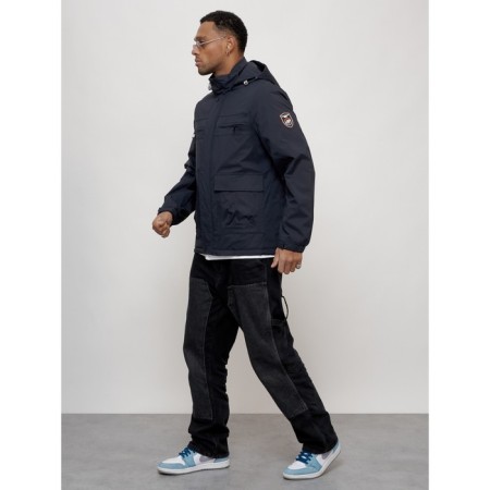 Sports male jacket, size 54, dark blue color-8