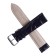Bugert watch strap 16 mm, genuine leather, l = 20 cm, black, the texture of the crocodile