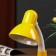 Luminaire desktop UT-221 E27 40W on a stand yellow 27.5x37x14 cm