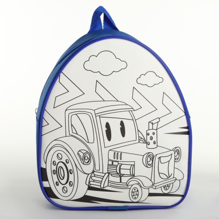 Baby backpack "Tractor", 23*20.5 cm, lightning department-4