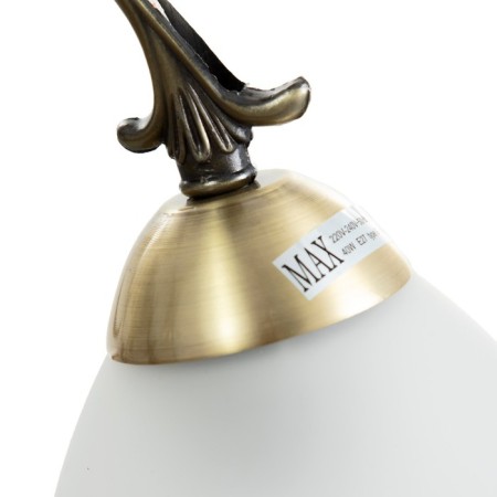 Madeleine chandelier 3x40W E27 Antique bronze 40x40x50 cm.-6
