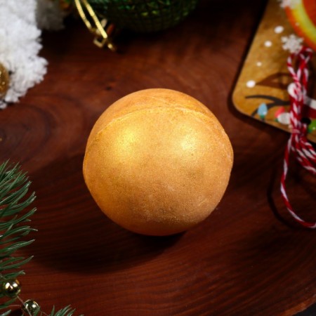 New Year's bomb for the bath "Deer", gold, 120 gr.-2