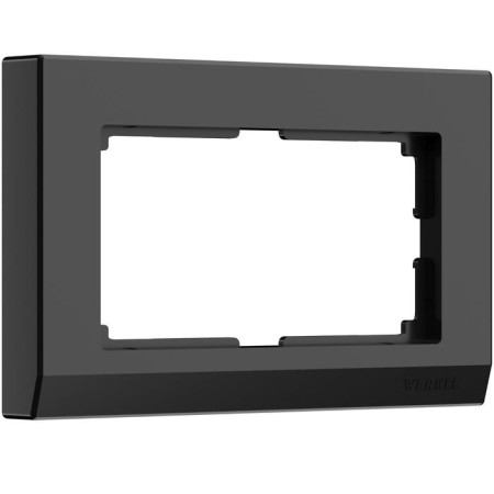 Frame for a double outlet WL04-FRAME-01-DBL-Black, black color-1