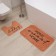 A set of bathroom rugs Ethel "Home" 2 pcs, 80x50 cm, 50x40 cm, velor