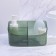 Organizer for storage "Green", 3 sections, 18.5 × 9.5 × 10 cm, translucent/green color