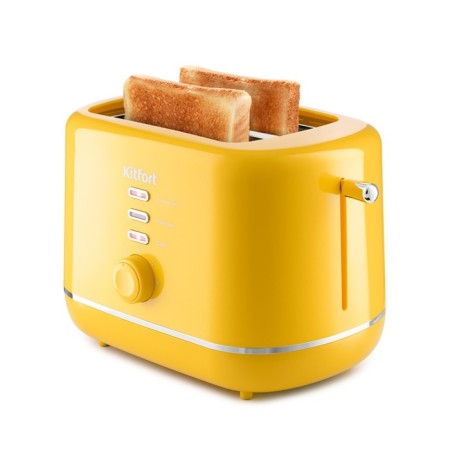 Toster KitFort KT-2050-5, 850 W, 7 fry modes, 2 toasts, yellow